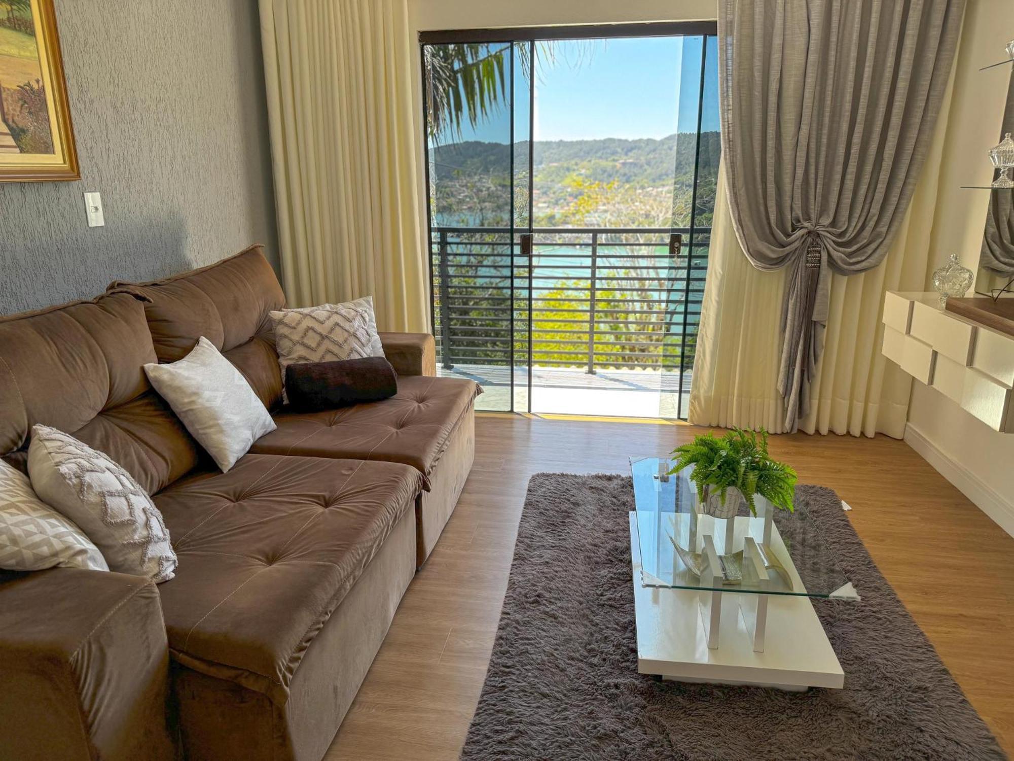 Casa Com Vista Para O Mar Em Governador Celso Ramos Exterior foto